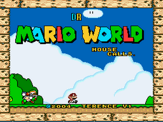 Dr Mario World - House Calls Title Screen